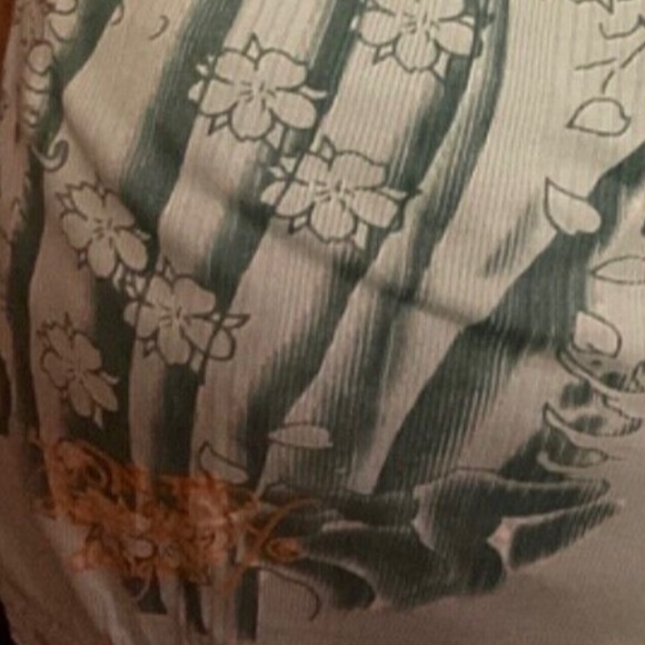 Ed Hardy Lace Strap Scoop Neck Tank Blue Large New with Tags Vintage - Picture 8 of 8